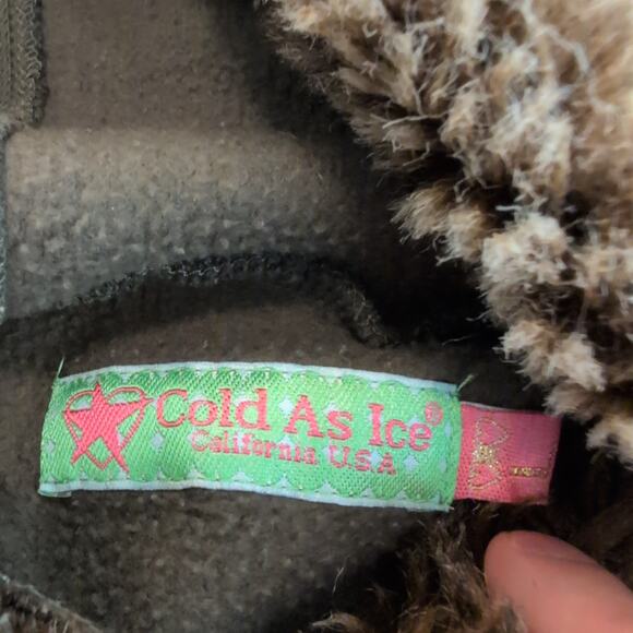 VTG Cold As Ice Women's Medium Sweater Fleece Snowboard Ski Warm Hike Y2K - Picture 5 of 9